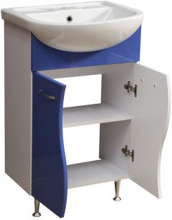 Тумба под раковину Stella Polar Колор-1 55см синий SP-00000195